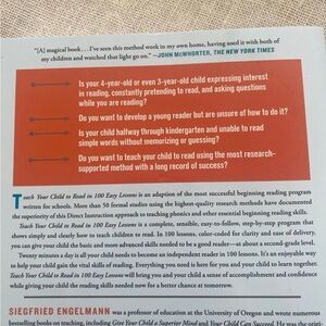 SOLD!!! Teach Your Child to Read In 100 Easy Lessons! Like New!~ 📚🤍🩵